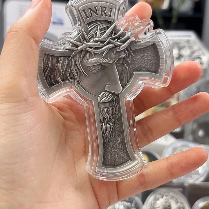 纯银泓耶稣受难十字架纯银纪念币2024