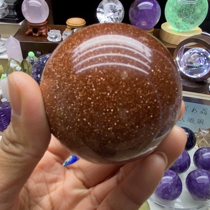 水晶摆件未镶嵌红金石55.7m m