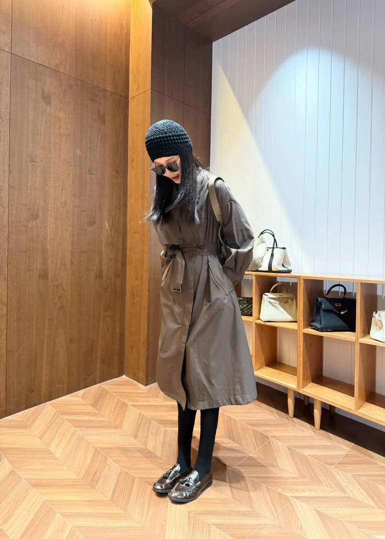 【尽欢】秋季新款百搭时尚气质休闲风风衣 YW263