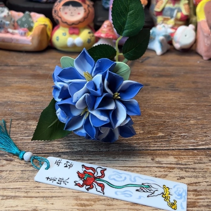 把***爷陶摆件小镇青花每日有新品