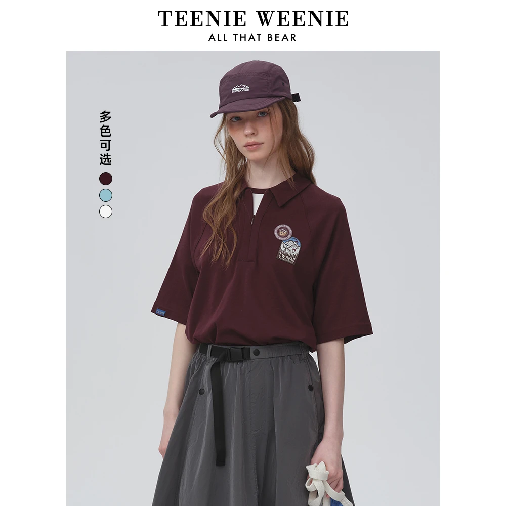 *TeenieWeenie小熊POLO衫25夏季新款活力休闲学院短袖TTHA256404N