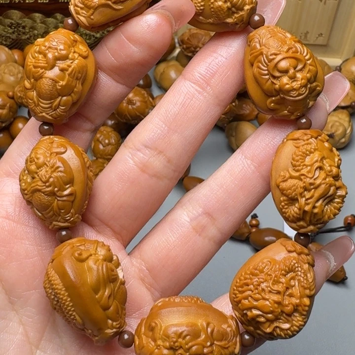 橄榄核手串/手链九龙财神