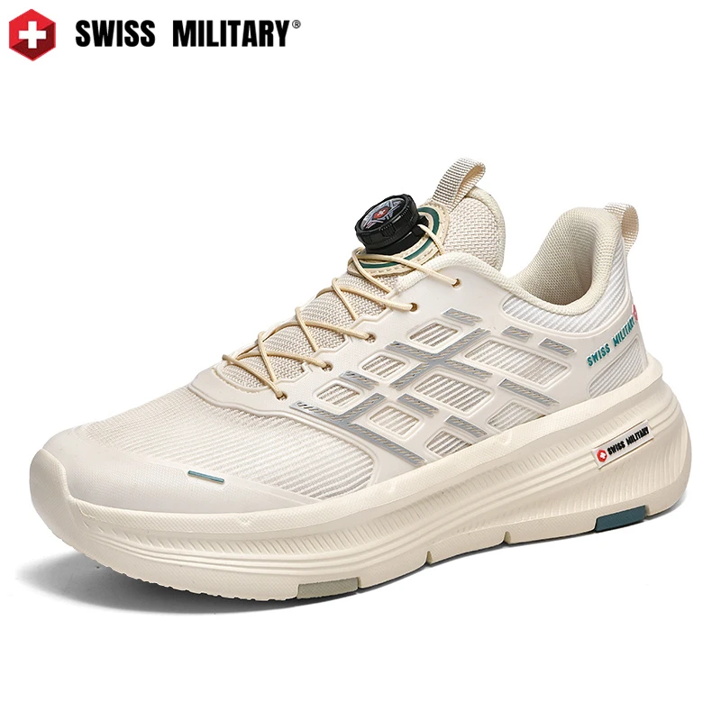 SWISS MILITARY瑞士军工情侣款时尚休闲鞋户外运动跑步鞋舒适轻便