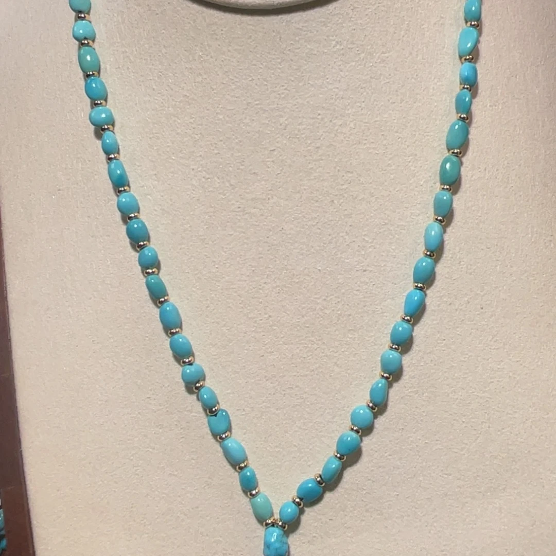 绿松石未镶嵌长链