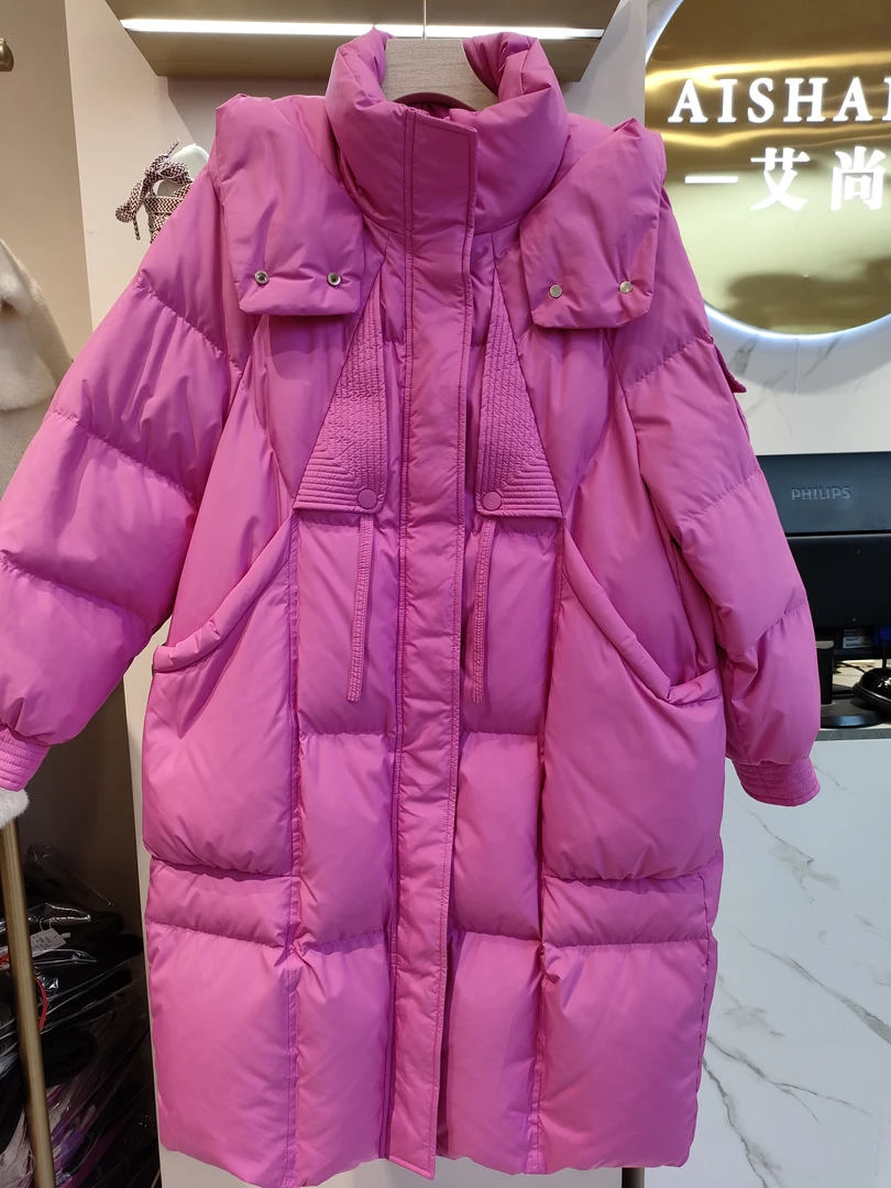 艾尚女装中长款羽绒服9150款