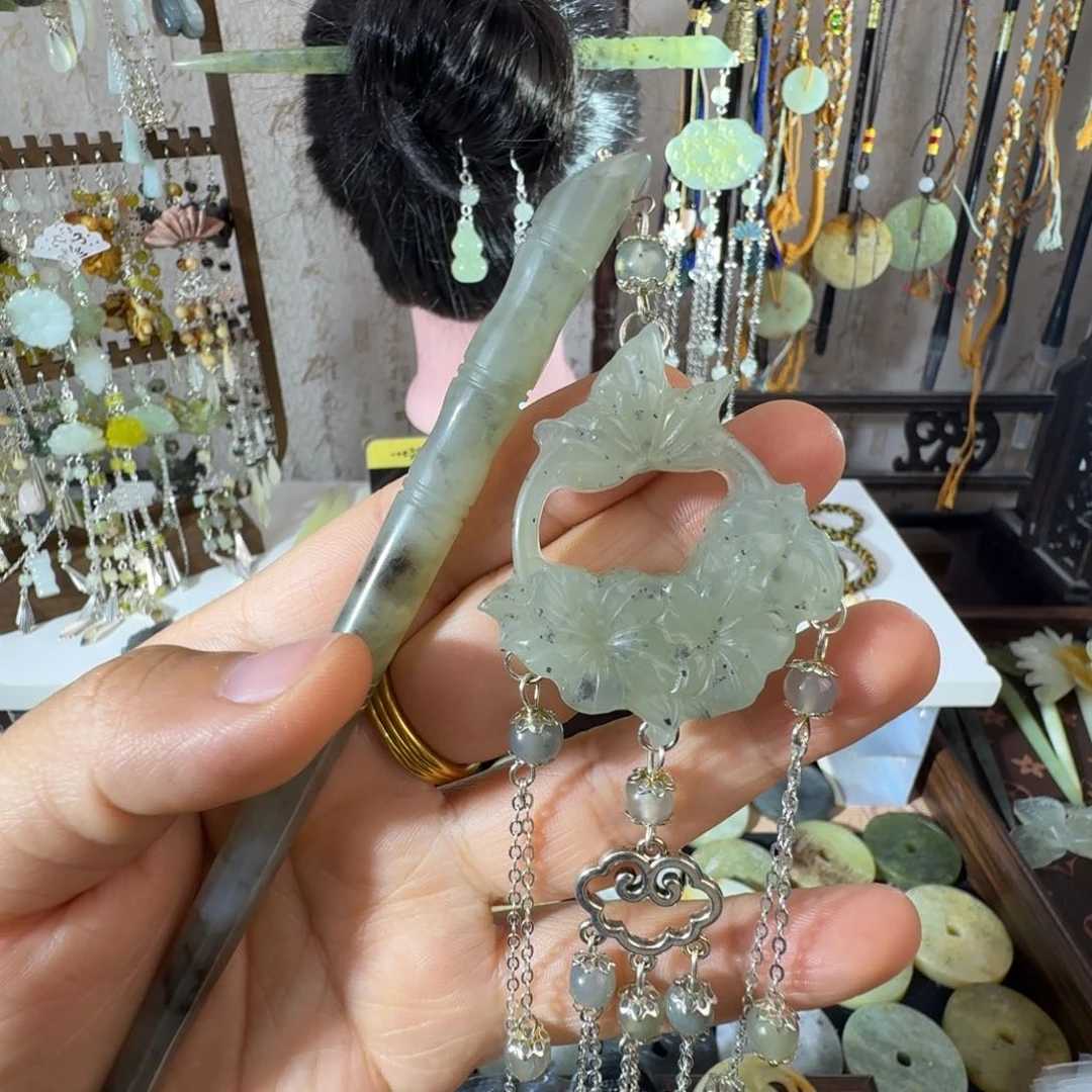 岫玉未镶嵌发簪福利款