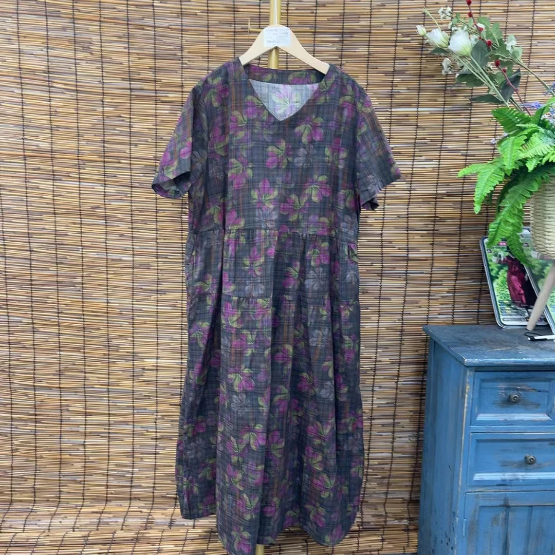 5364新款夏季气质优雅减龄显瘦连衣裙QZ