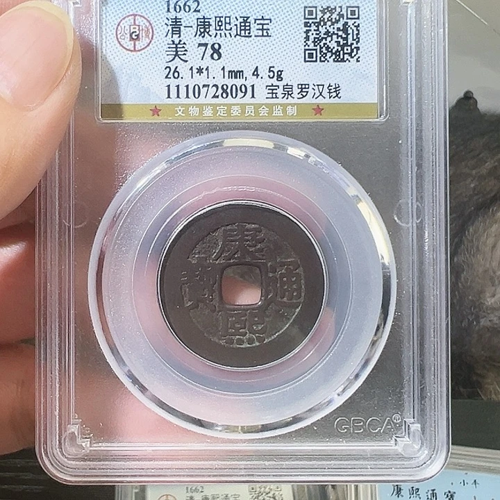 铜用****3康熙通宝罗汉8091