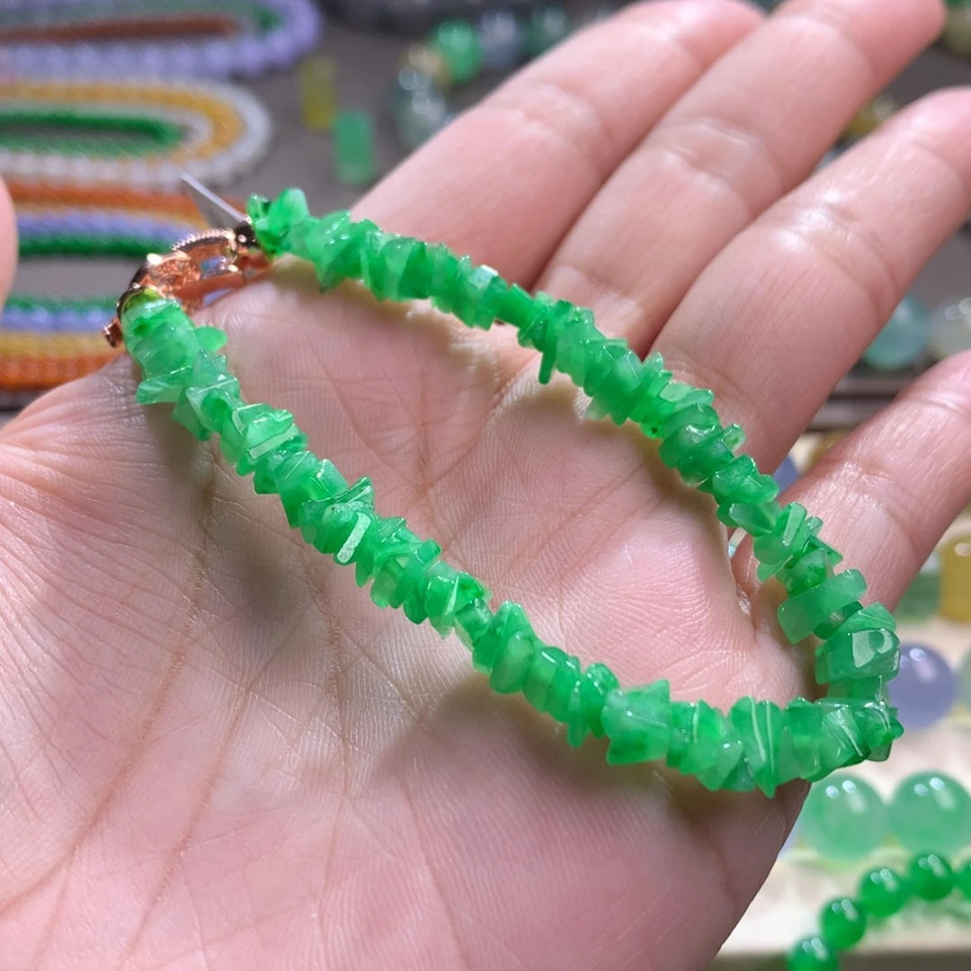 未镶嵌手链翡翠甜阳绿岁岁平安