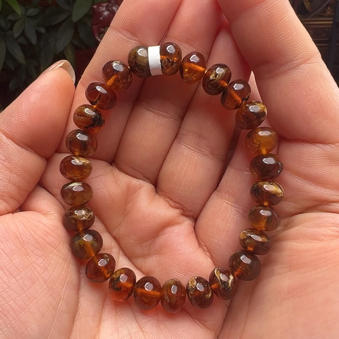 琥珀未镶嵌裸石抚顺琥珀20215-1九