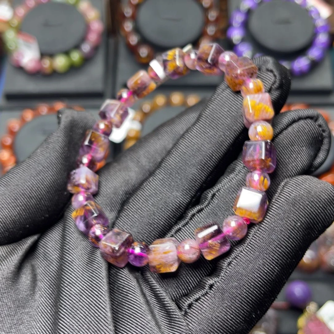 未镶嵌手链水晶极光金多多达碧滋方糖单圈7mm