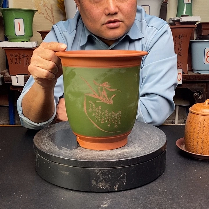 紫砂花盆货号一只ZZJ15