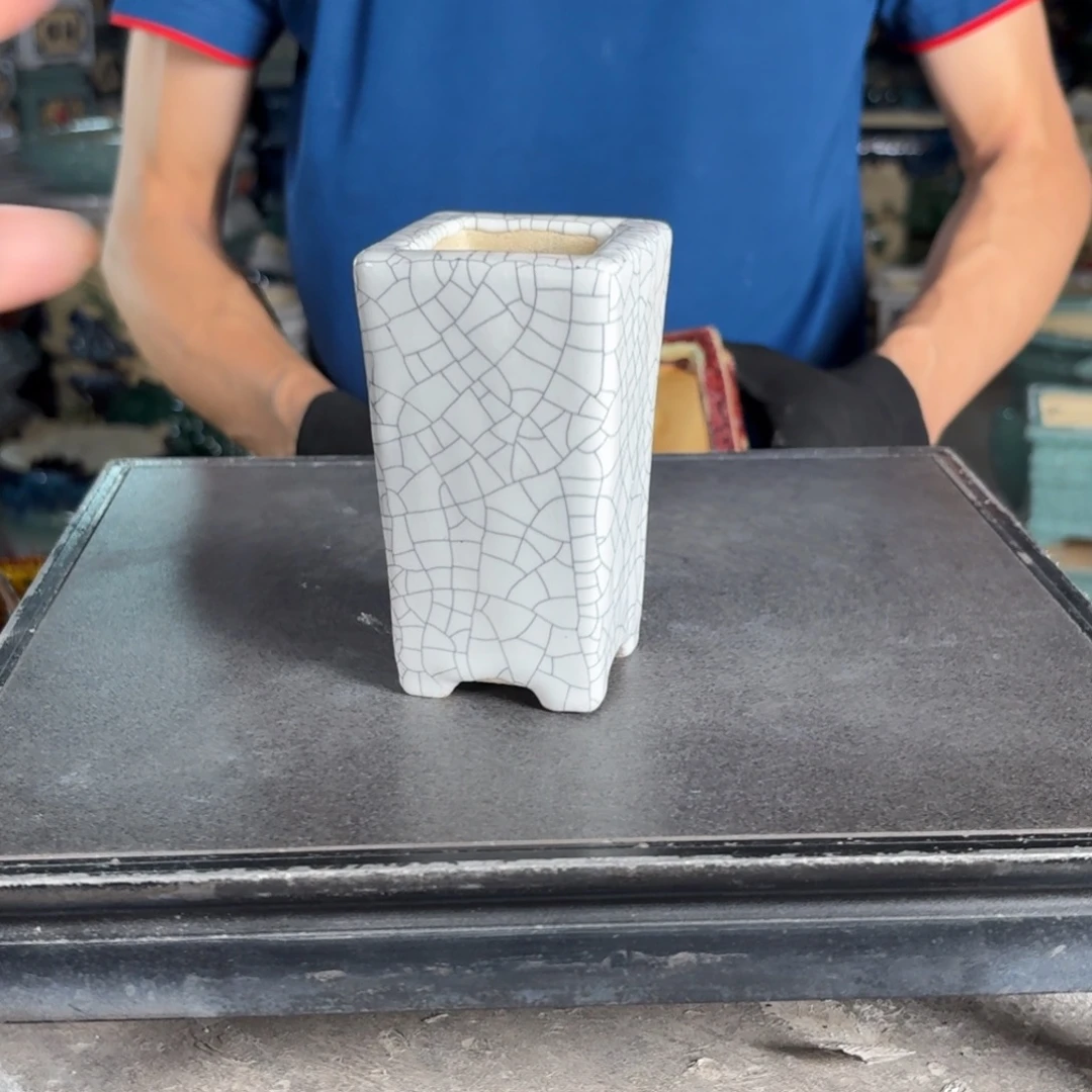 一风堂石湾花盆 内4高11微瑕