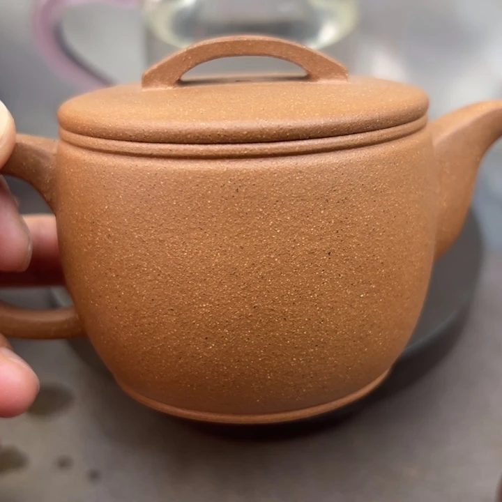 紫砂茶壶汉瓦五彩200c c