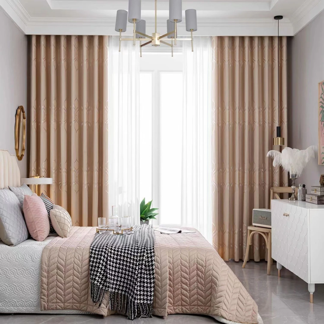 【窗帘源头厂处理】温馨成品出租房客厅卧室遮光