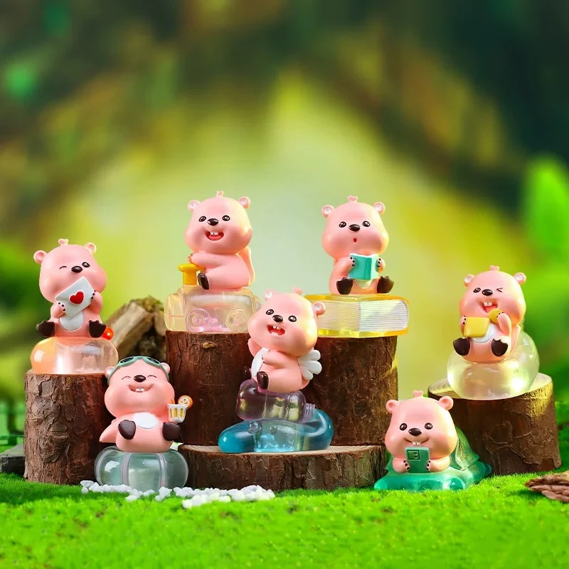 【拆盒】LOOPY小海狸会发光盲盒手办摆件