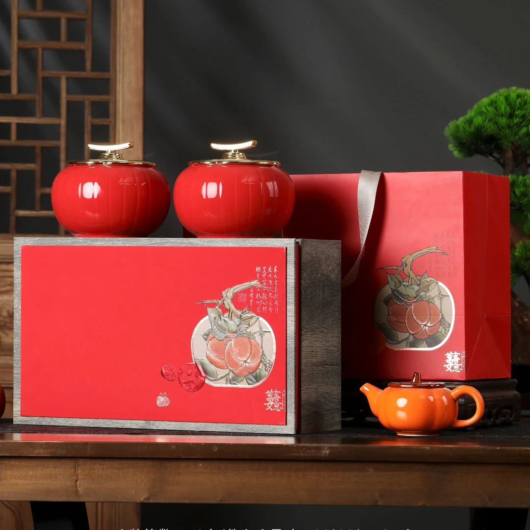 武夷山岩茶肉桂乌龙茶高档陶瓷礼盒装