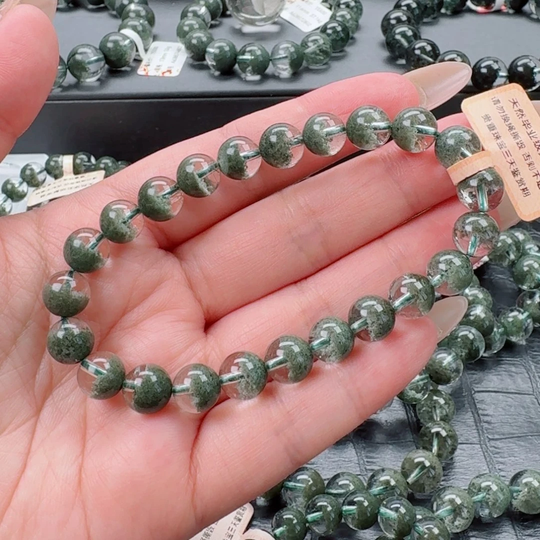 未镶嵌手链水晶绿幽灵聚宝盆
