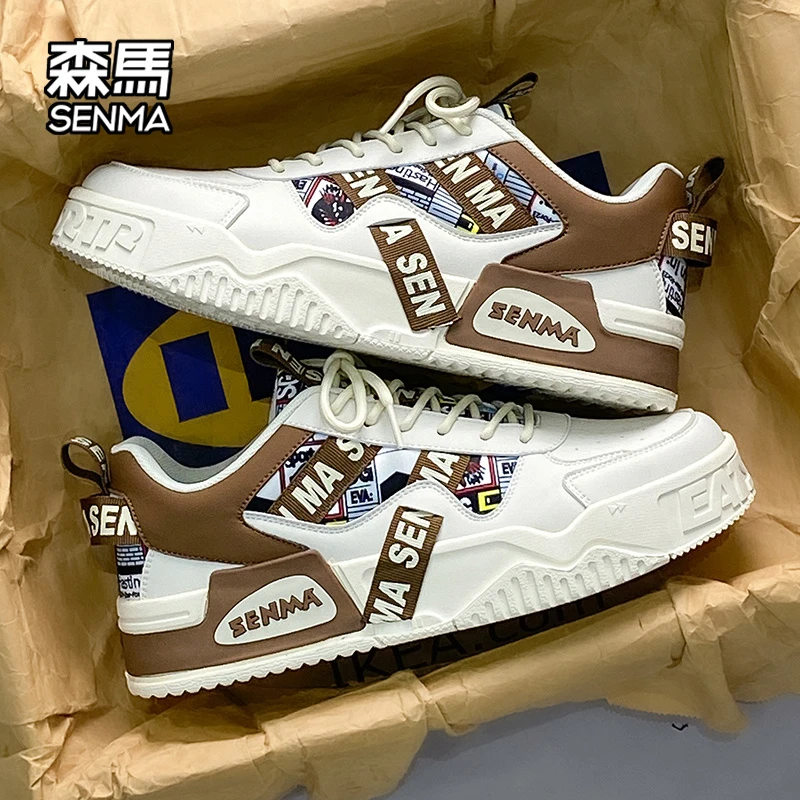 森马【双十一好物】秋季情侣不累脚鞋小白鞋女款2025年爆款休闲板鞋