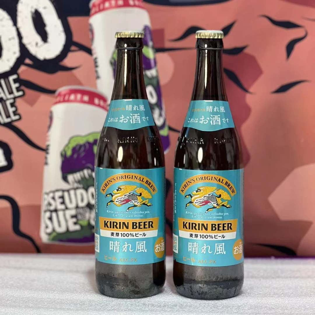 25年9月产【目黑莲同款】日本进口晴风全麦芽啤酒瓶装  500ml/瓶