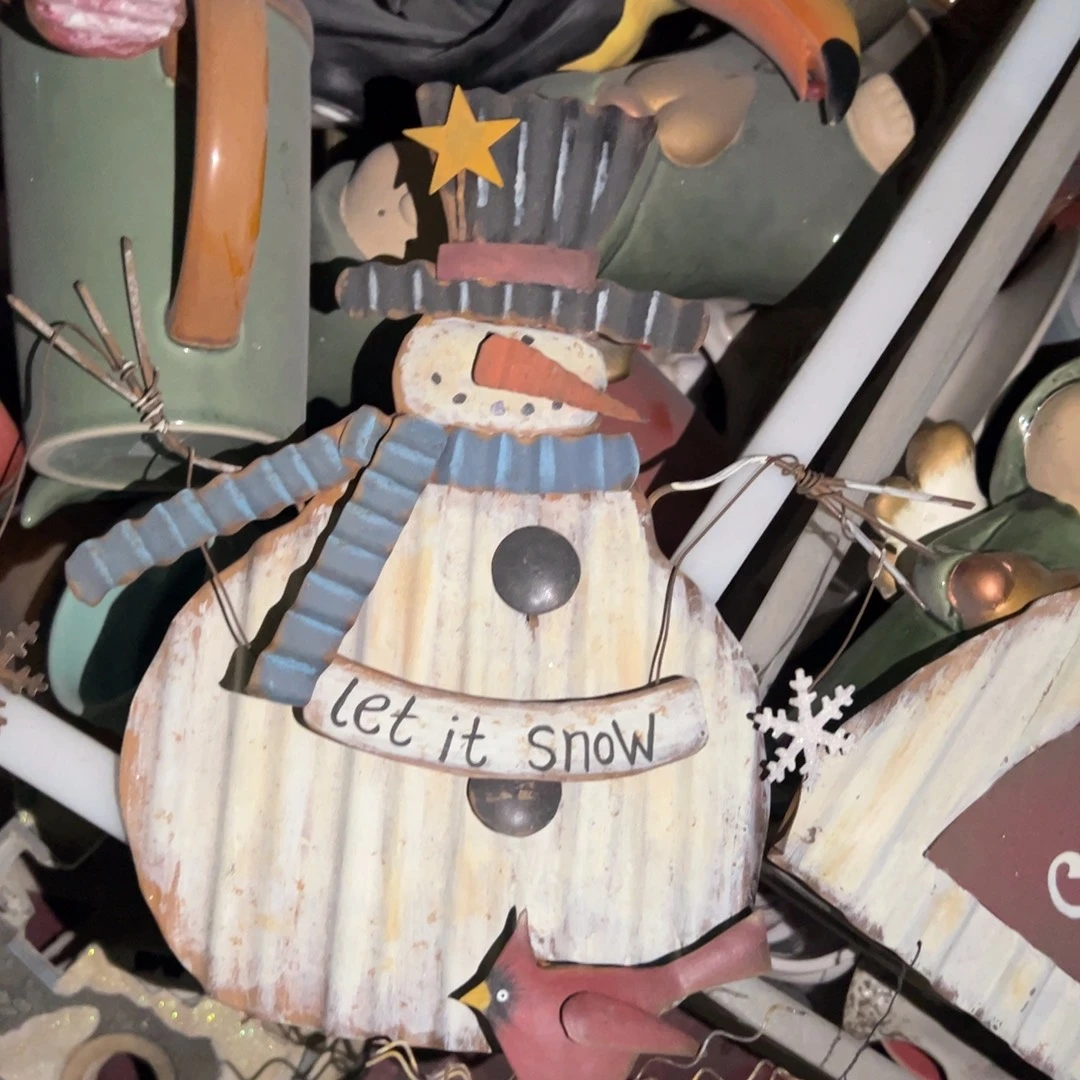 ***陶瓷雪人装饰品不退换