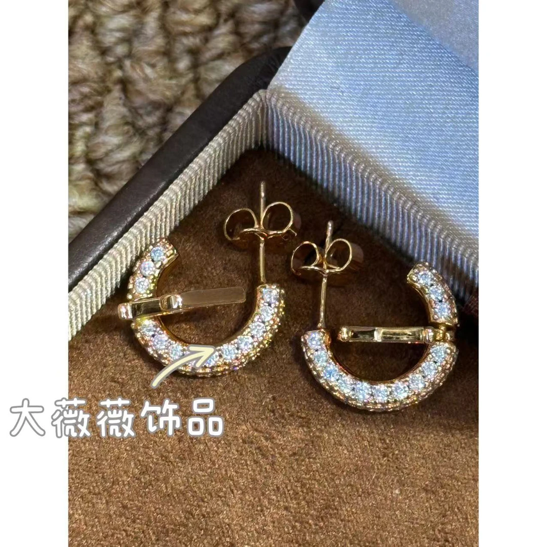 铜合金耳饰 轻奢高级感微镶耳饰-67655