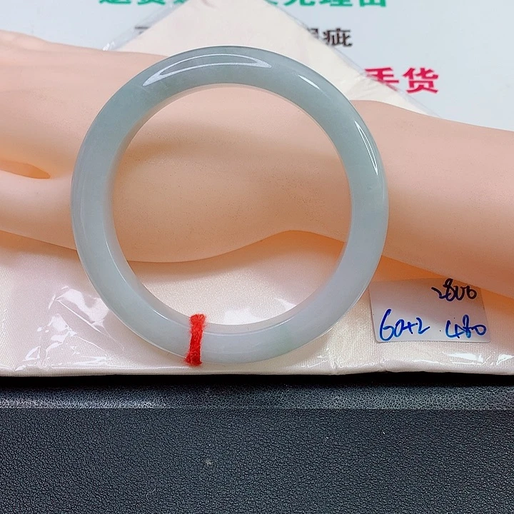 未镶嵌手镯翡翠福利款60圈口纯天然缅甸翡翠手镯