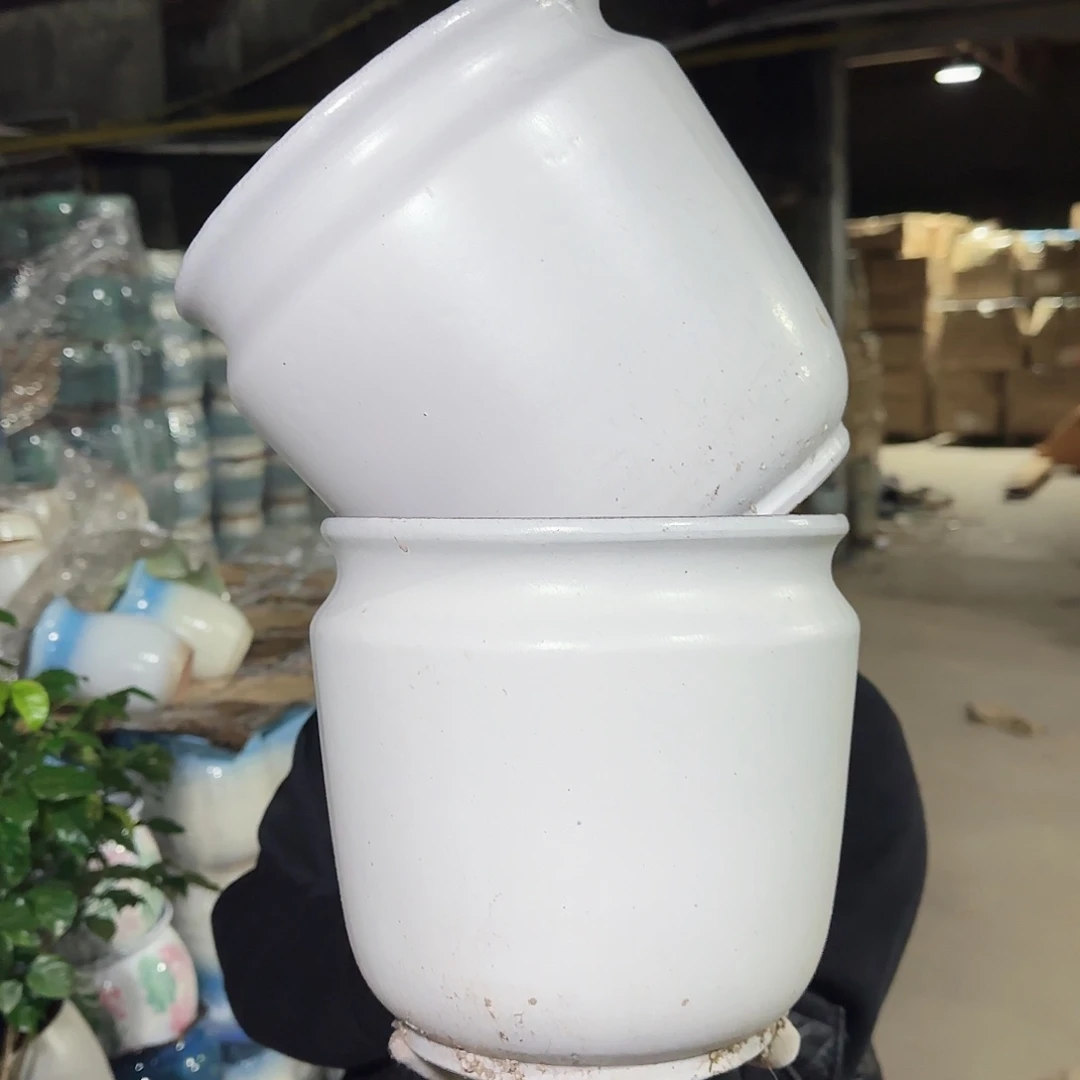 紫砂花盆高20口20