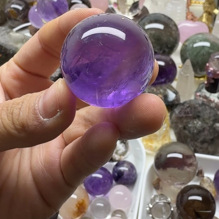 紫晶珠宝半成品未镶嵌