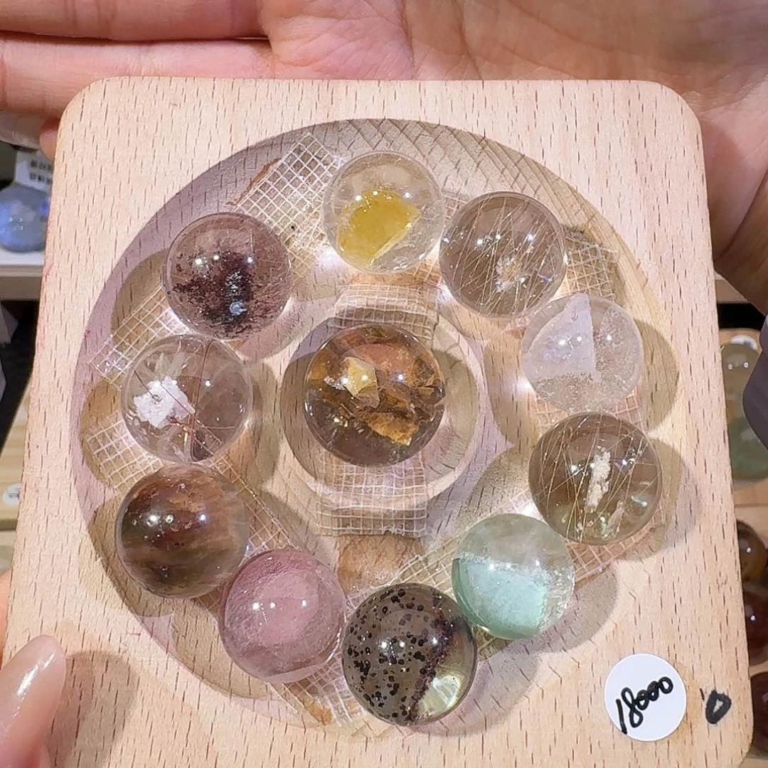 水晶手链未镶嵌奈***图天然水晶多宝手串定制2