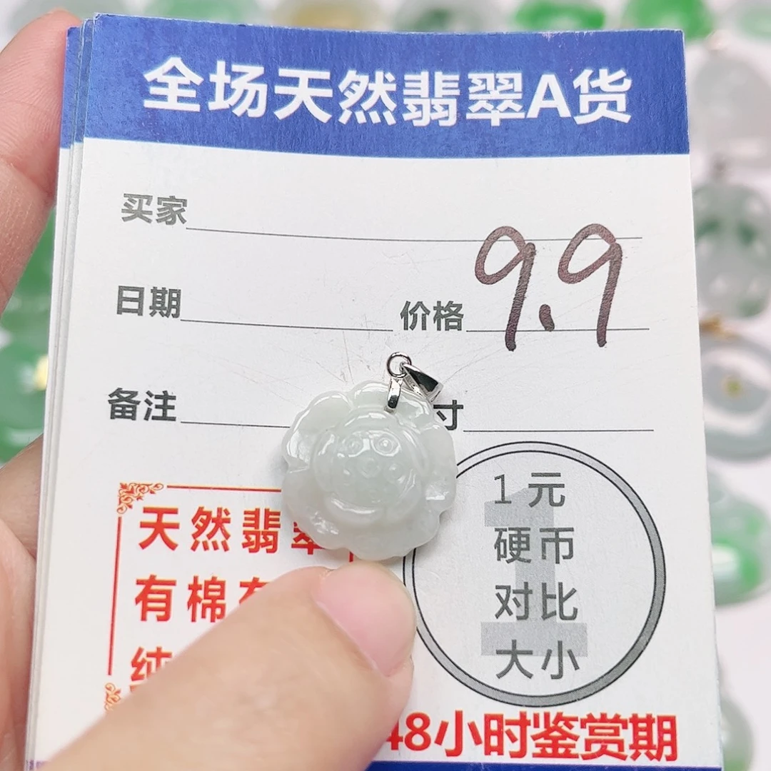 琳***7翡翠银S925镶嵌挂件