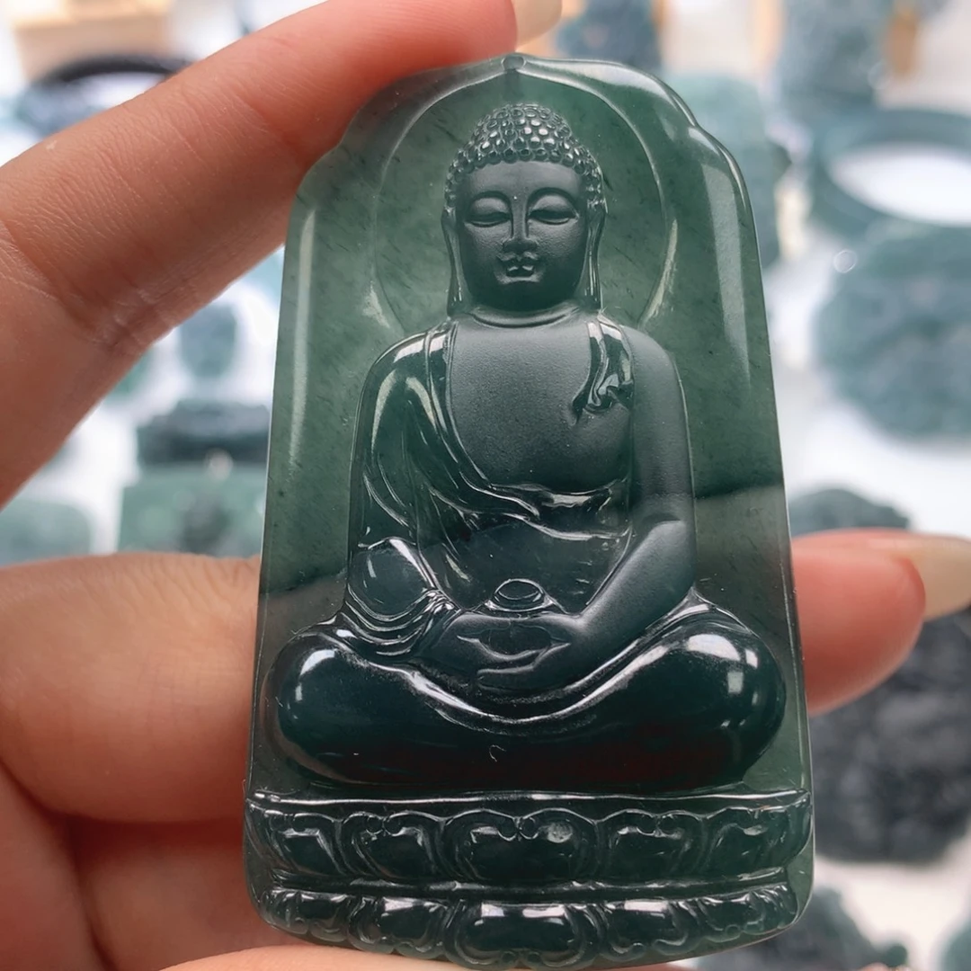 颈饰未镶嵌翡翠天然翡翠