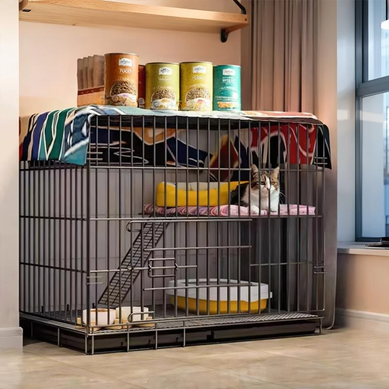 乌鲁木齐发货猫笼子家用室内猫咪别墅超大专用猫厕一体猫窝特大号