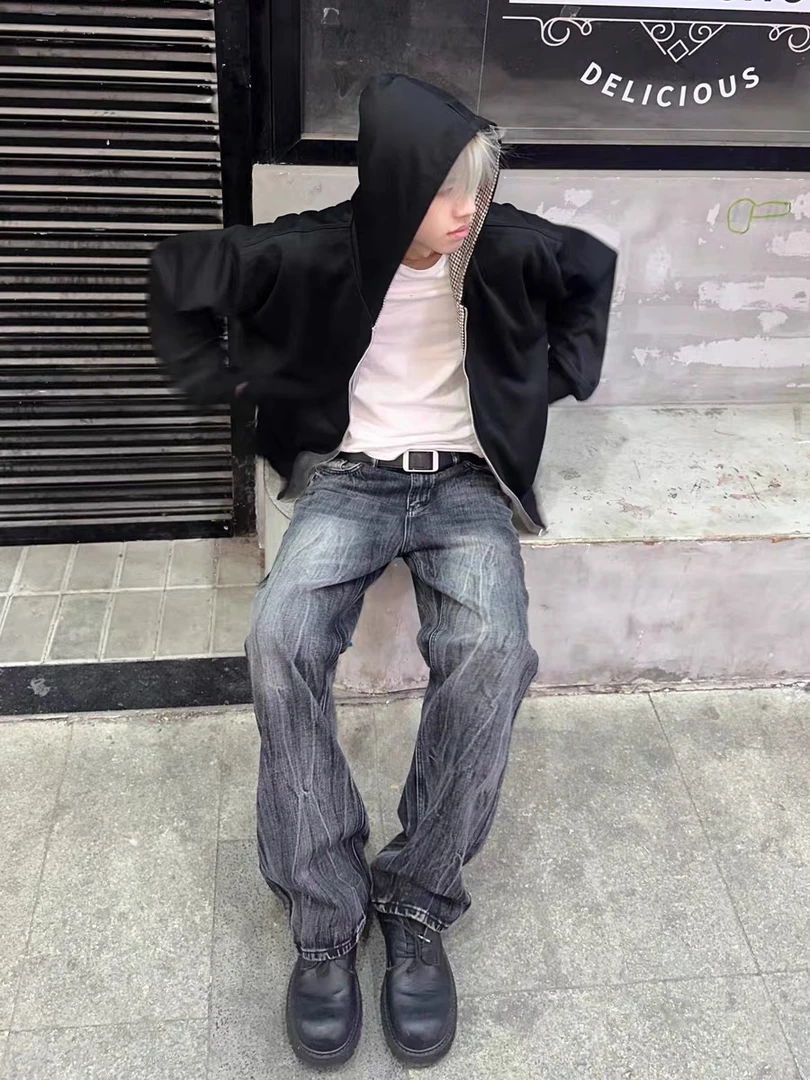 这个价格闭眼冲就是！某保159！重磅水洗纹路cleanfit微喇牛仔裤