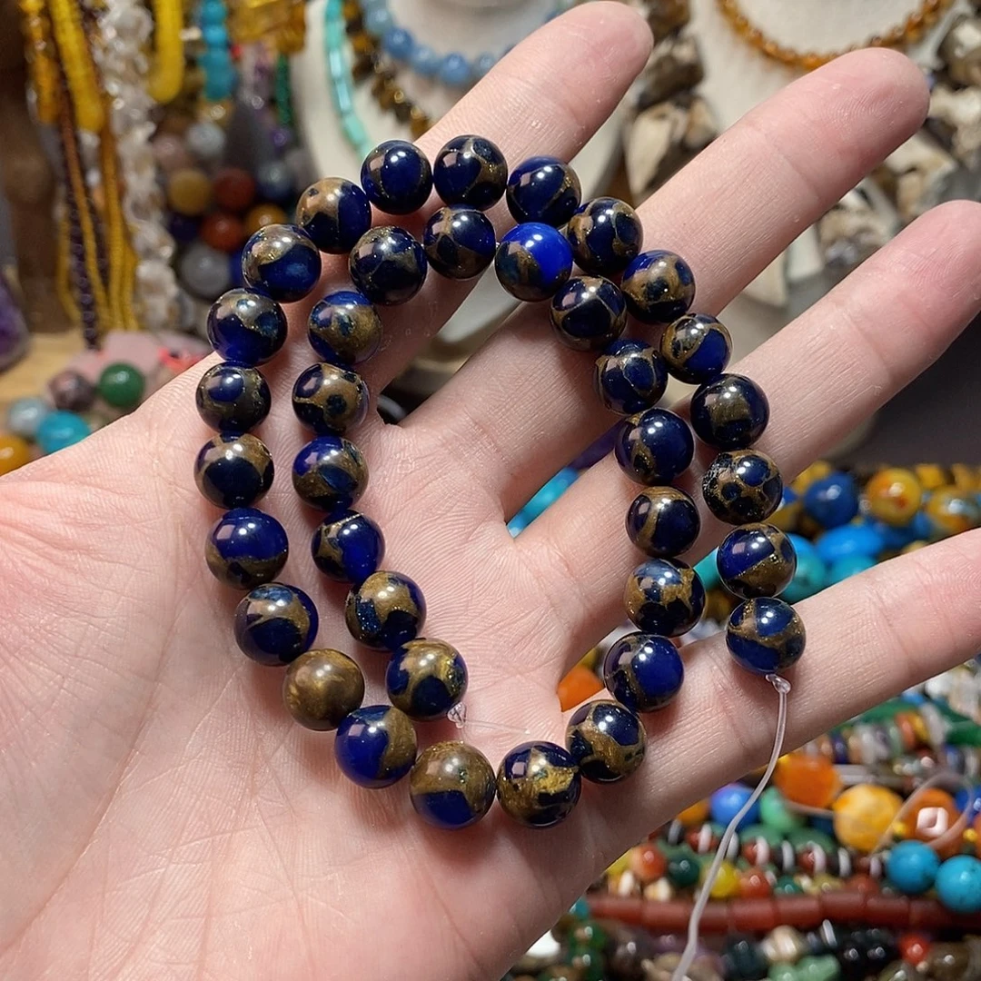 石英质玉未镶嵌，金彩石10mm，