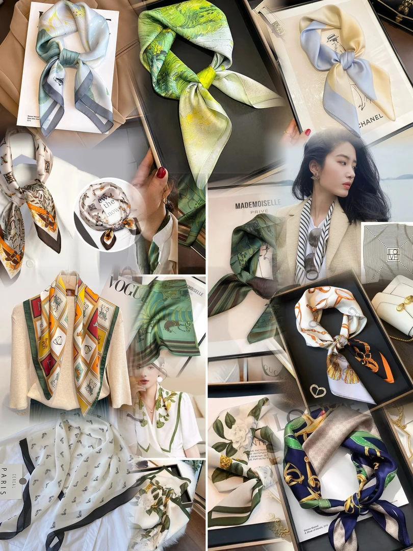 明星同款丝巾70-70cm