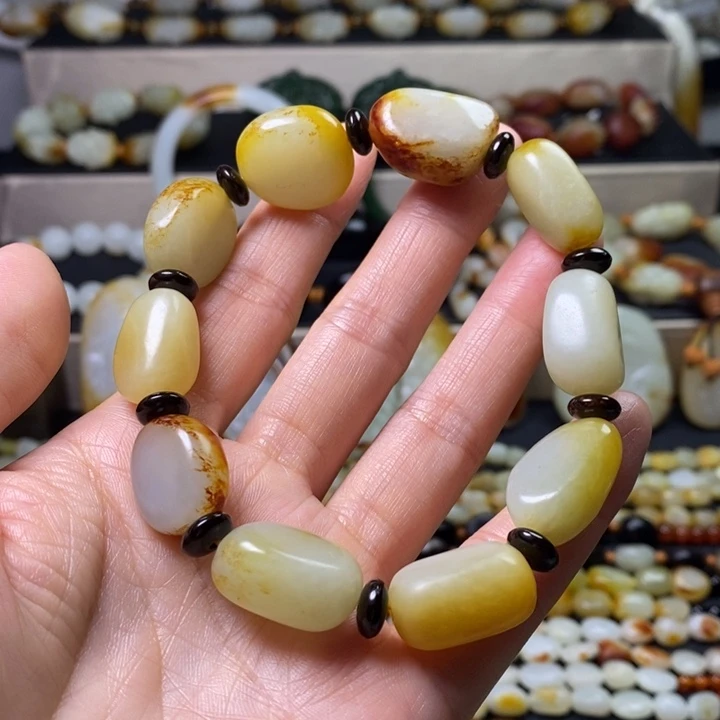 高***9手链未镶嵌和田玉