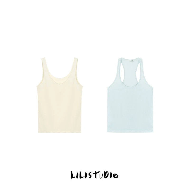 PCNY「叠穿主义」不理理春季新款女装时尚百搭辣妹真两件吊带背心女