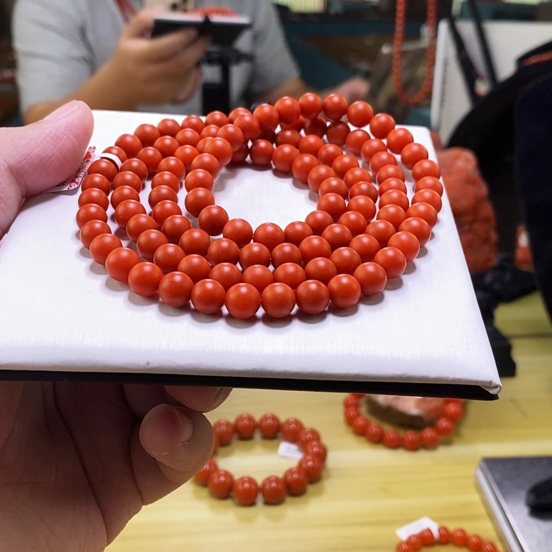 南红玛瑙未镶嵌手链