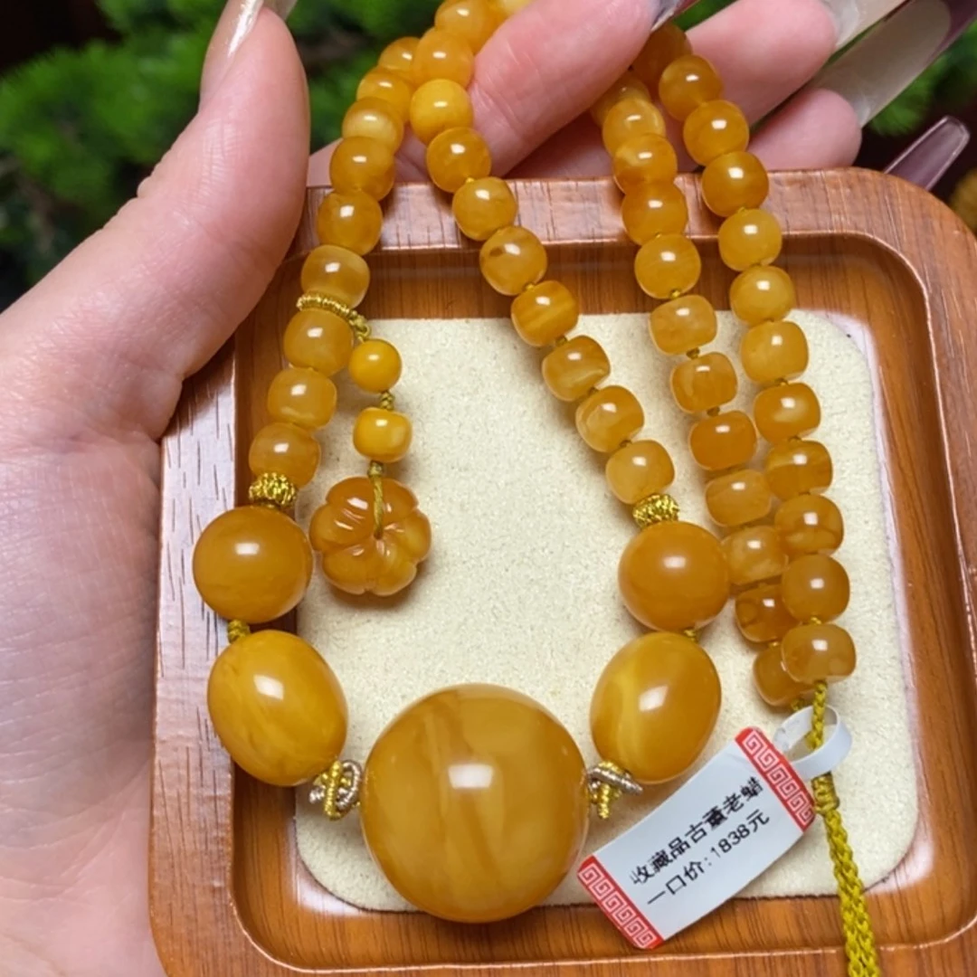 【闪购商品】蜜蜡颈饰未镶嵌项链