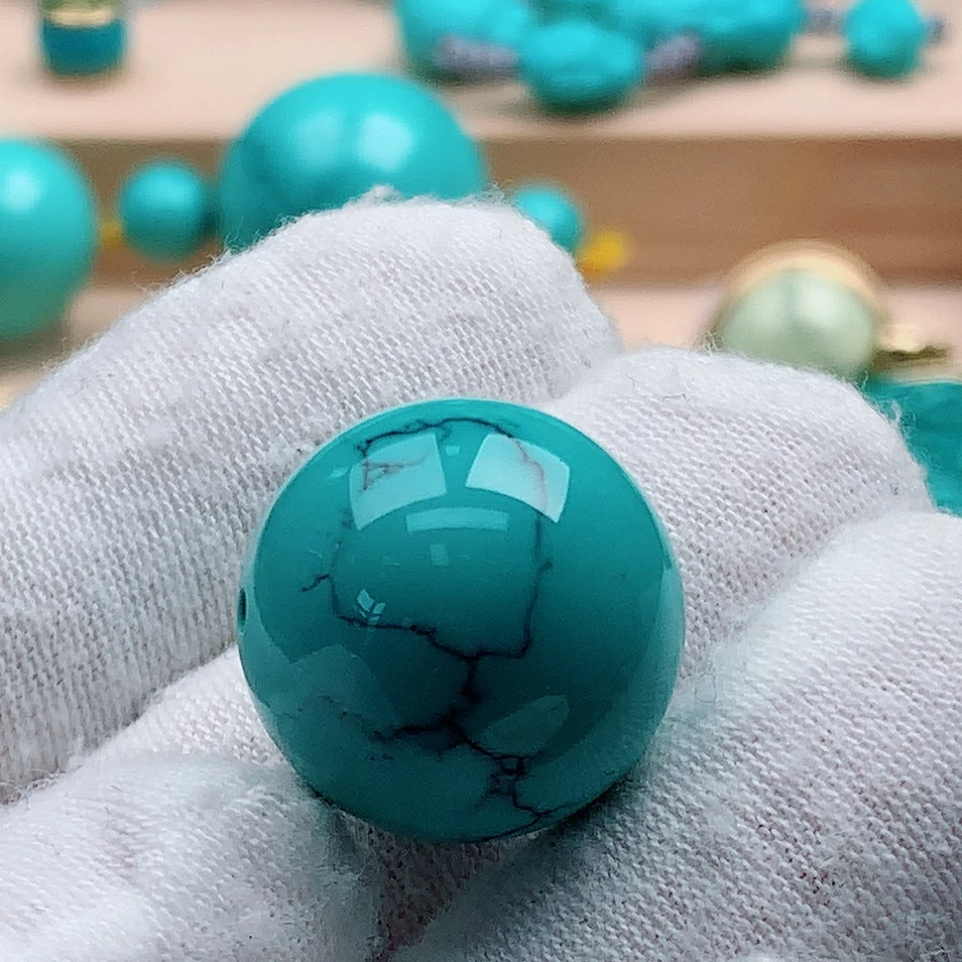 绿松石未镶嵌圆珠