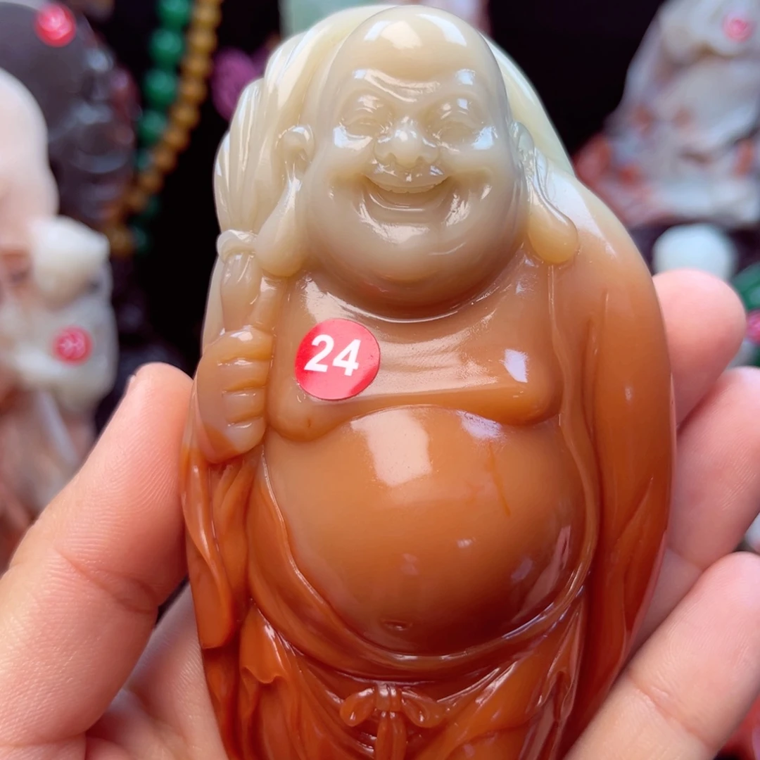 寿山石弥勒佛摆件