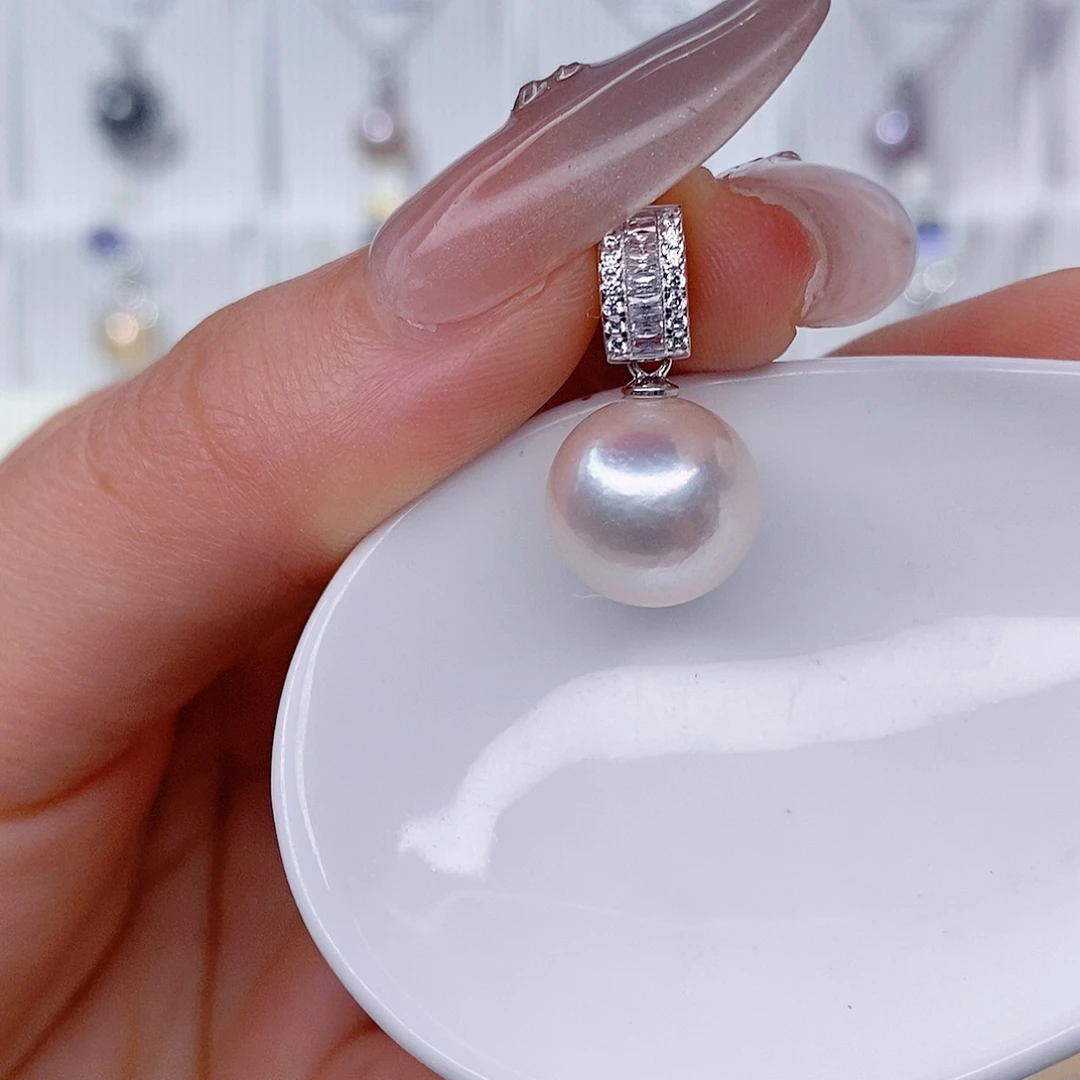 吊坠(赠链)银S925镶嵌淡水珍珠