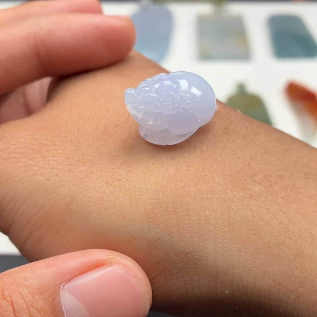 定制翡翠未镶嵌金蟾