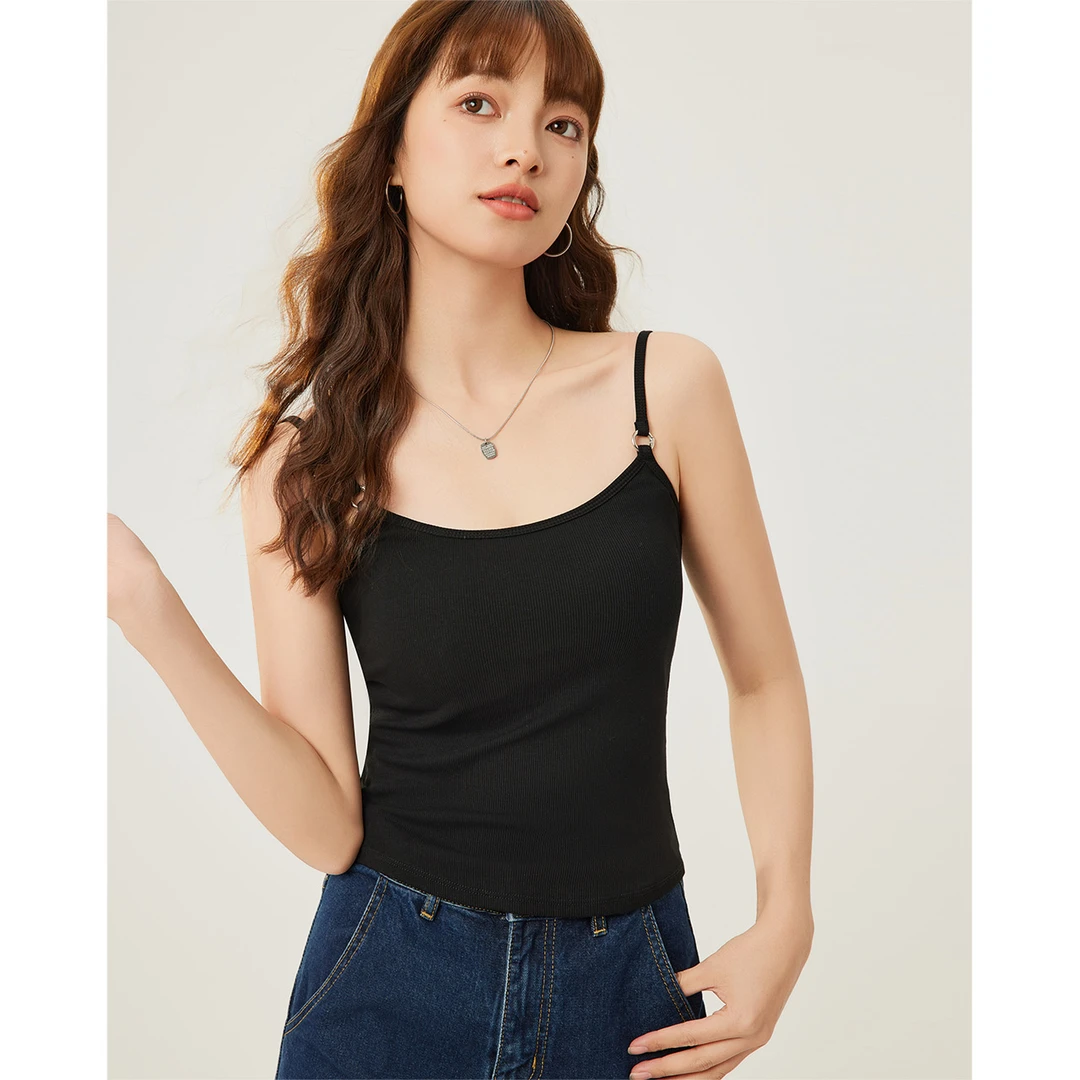 IEF/爱依服2025秋季新款简约纯色可外穿自带胸垫设计百搭吊带背心