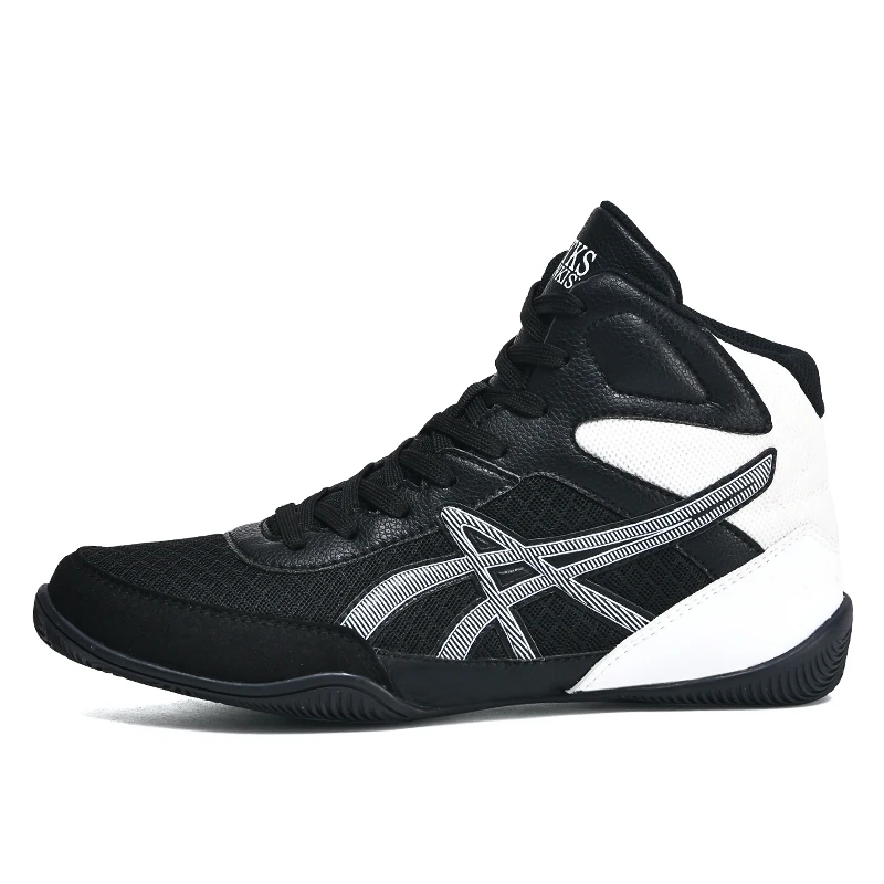 摔跤鞋搏击鞋健身武术轻便室内专业女男自由透气拳击鞋散打训练鞋