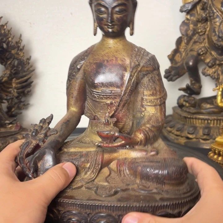 药师佛藏佛黄铜摆件