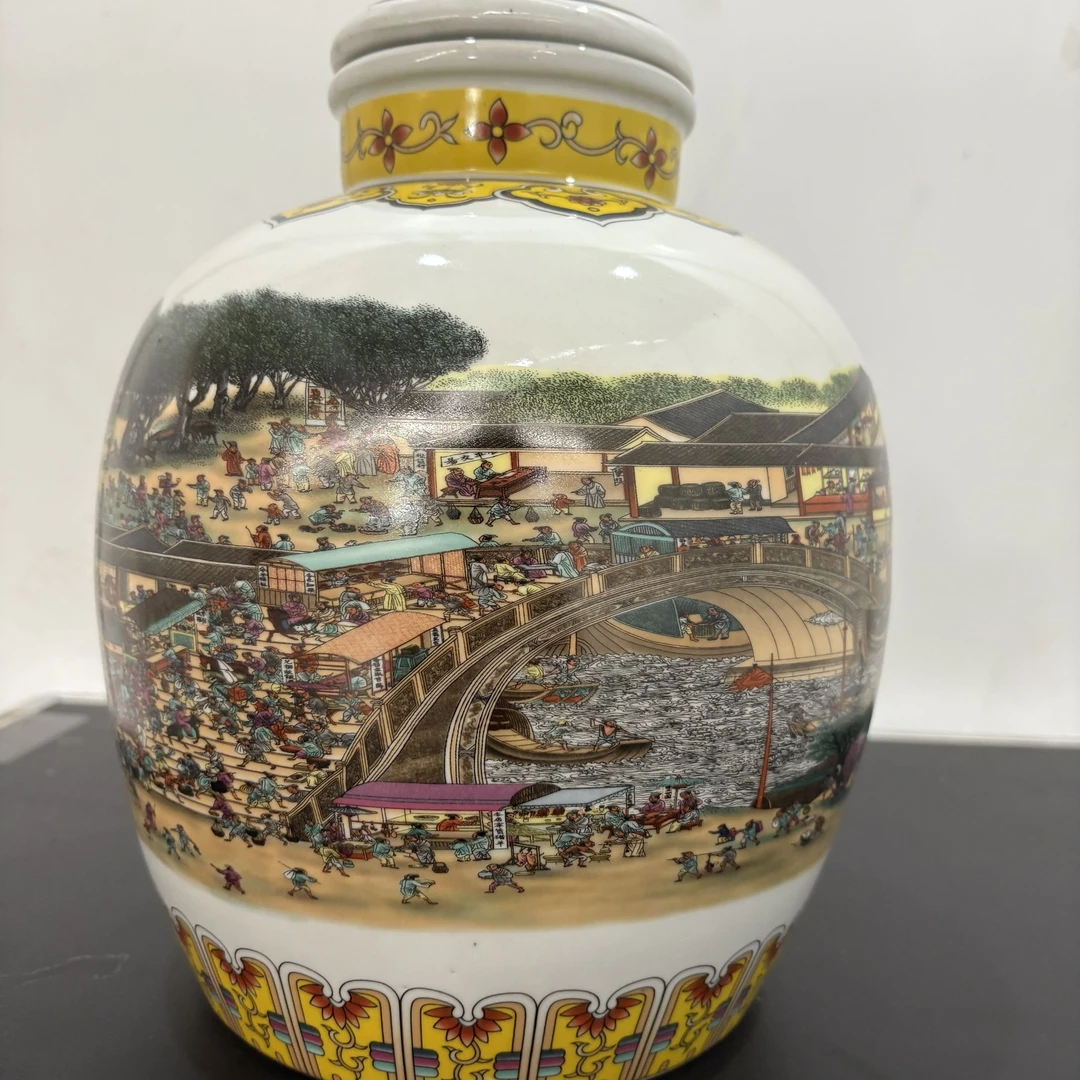 青瓷潭清明上河图 景德镇陶瓷  52度5L