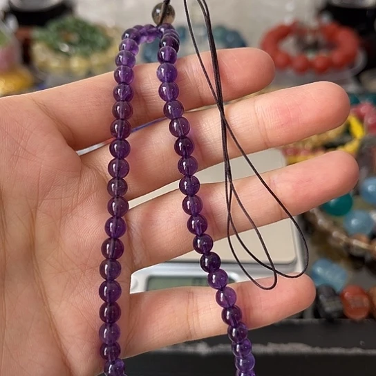 水晶手链未镶嵌矿坑手机链