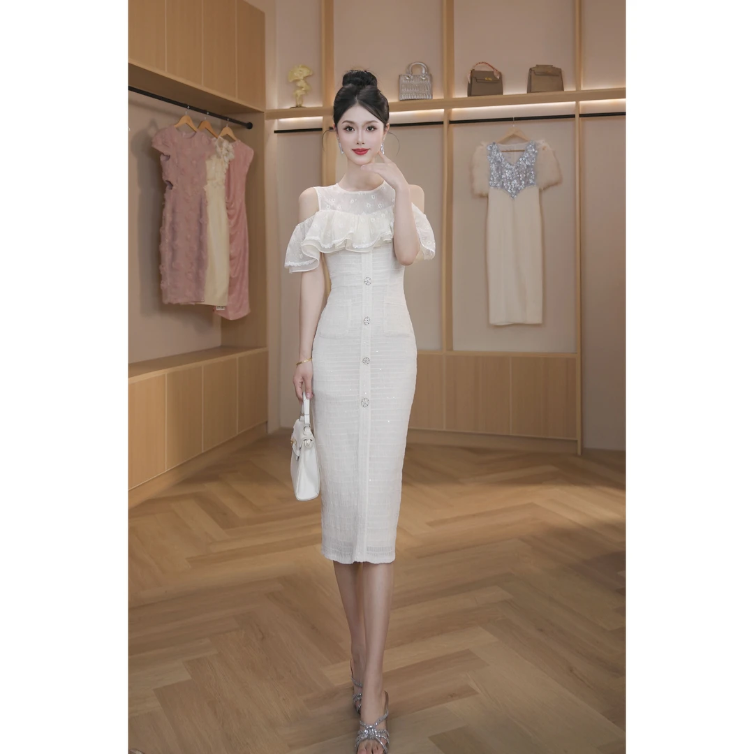 【设计师定制】新款时尚轻奢法式修身显瘦连衣裙51271